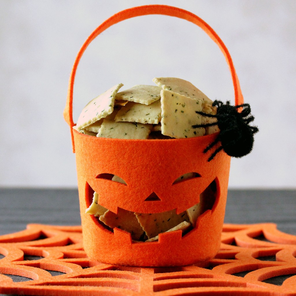 Chives and Sour Cream Crackers; Ready for Halloween 3 | Low-Carb, So Simple!