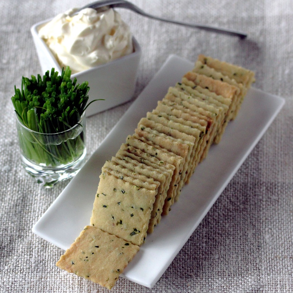 Chives and Sour Cream Crackers; Crackers, Chives and Sour Cream | Low-Carb, So Simple!
