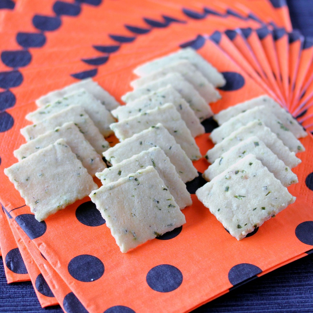 Chives and Sour Cream Crackers; Ready for Halloween 2 | Low-Carb, So Simple!