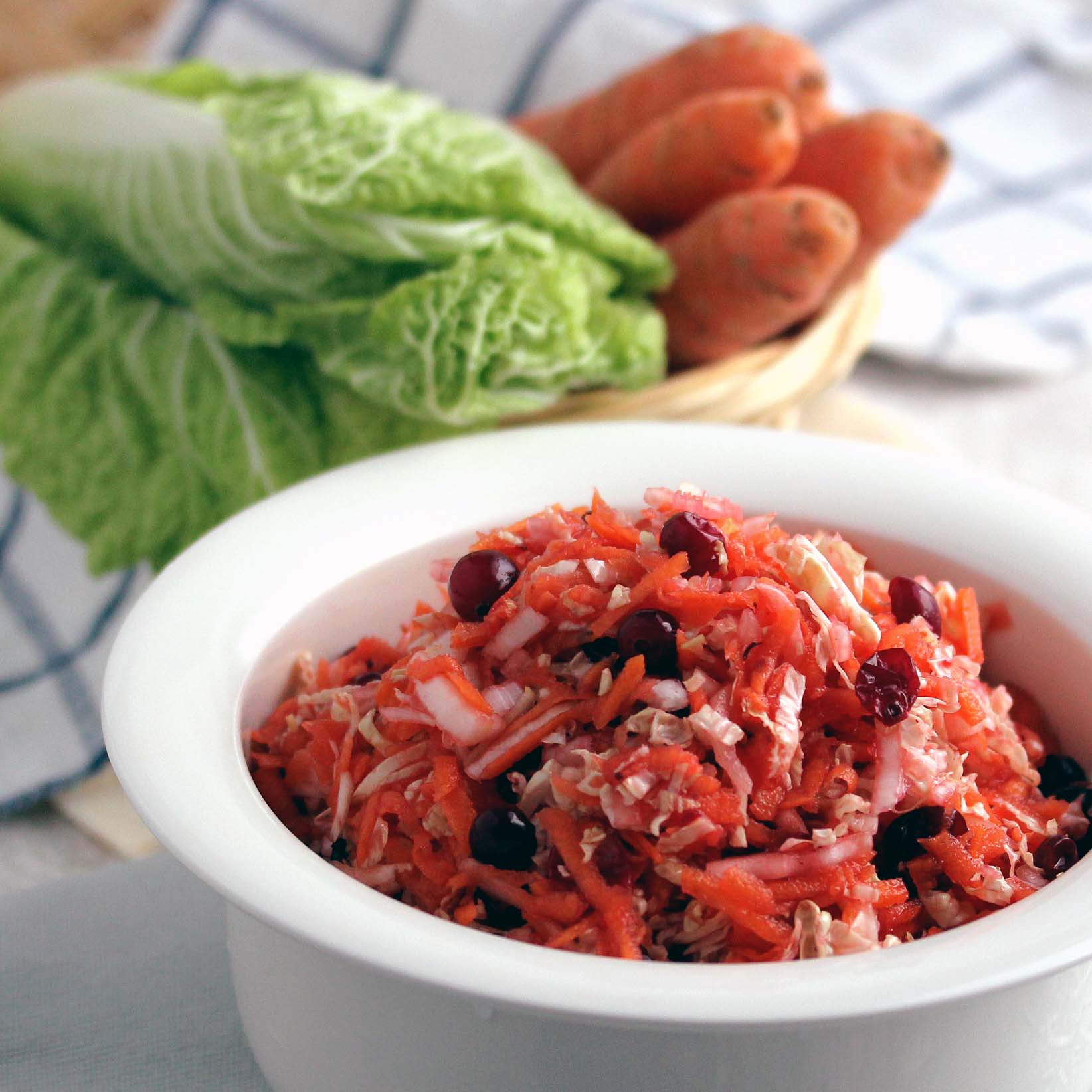 Fresh Carrot Cranberry Salad LowCarb, So Simple!