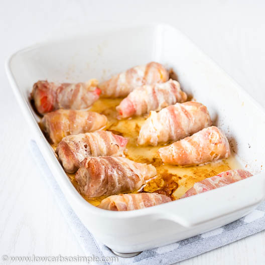 SausageStuffed BaconWrapped Mini Peppers LowCarb, So Simple!