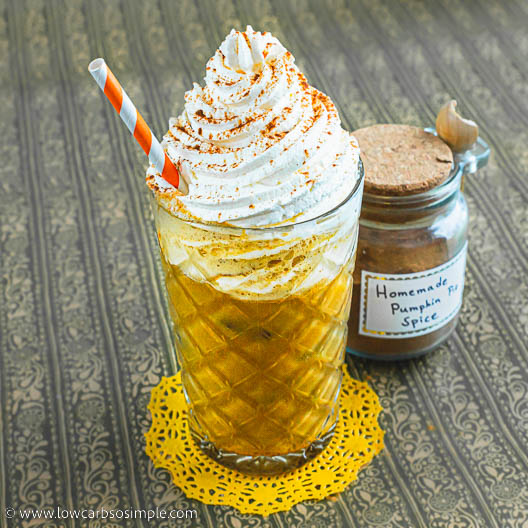 Iced Keto Pumpkin Spice Latte LowCarb, So Simple!